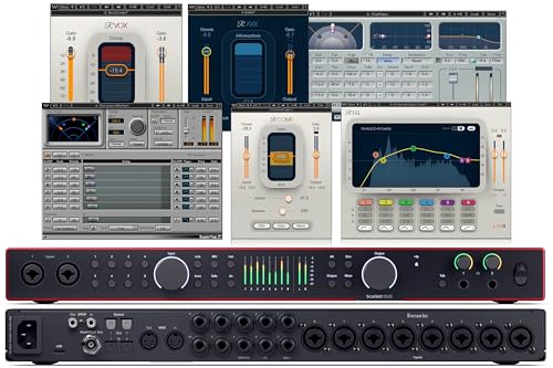 AudioDeluxe Focusrite Scarlett 18i20 (4th Gen) USB Audio Interface and Waves Musicians 2 Bundle
