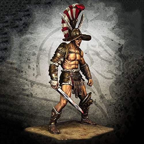 Figura de resina 1/24 Ancient Man Officer sin ensamblar miniatura 2