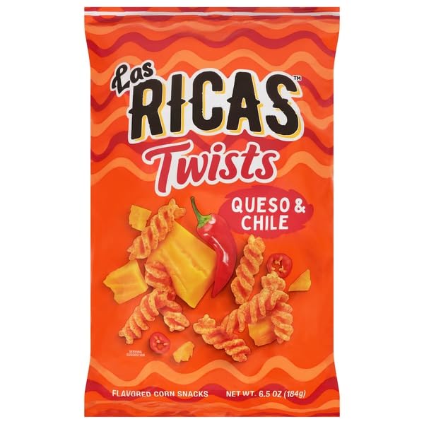 Las Ricas, Twists Queso & Chile Snacks