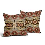 Western Decor Pillow Covers Set of 2 Modern Southwest Throw Pillows Cover 18x18 inch Decorative Nati