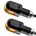 LED Ochsenaugen Blinker Lenkerenden Motorrad Blinker OX schwarz getönt