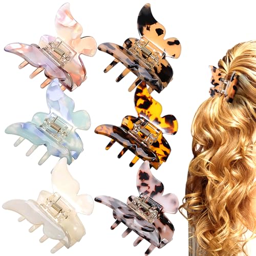 Pince à Cheveux Clips à Griffes Acétate : Coiffure Rapide et Élégante pour le Bureau
