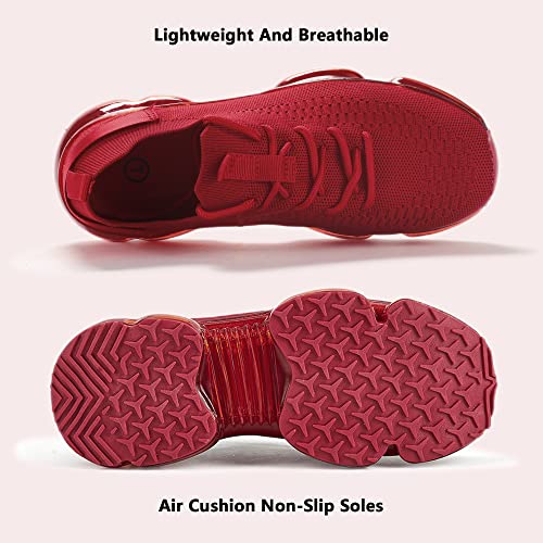 Image of LUCKY STEP Women Air Cushion Fashion Sneakers Breathable Casual Comfortable Lightweight Walking Shoes
