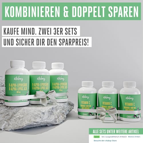 Vitabay Grünlippmuschelextrakt 2000mg Hochdosiert - 900 Grünlippmuschel Kapseln mit hoher Bioverfügbarkeit - Green lipped mussel capsules Laborgeprüft & ohne unerwünschte Zusätze