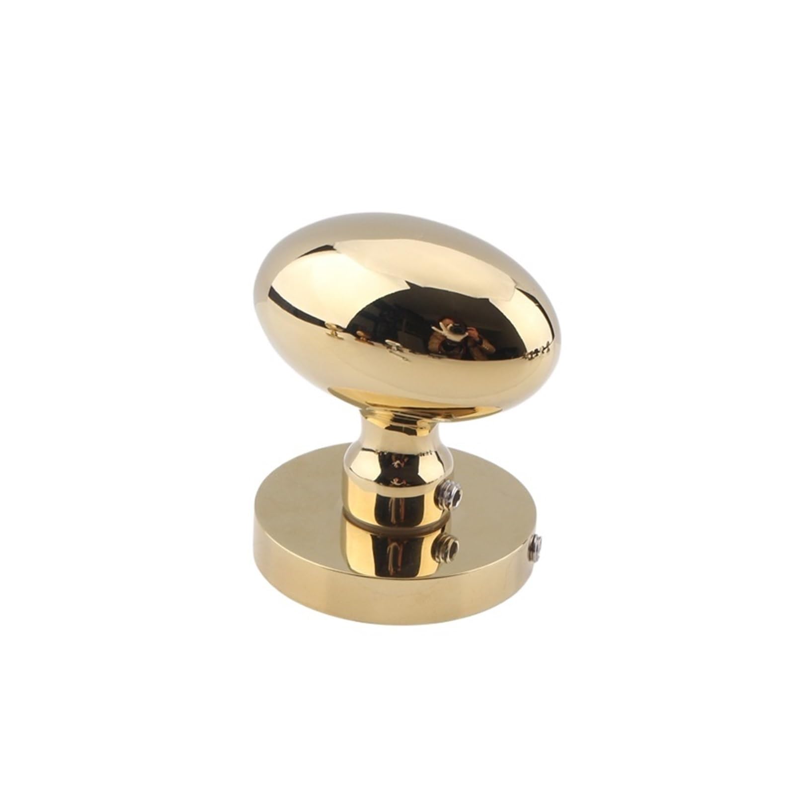 NYRXRYTCA American Golden Invisible Door Lock Indoor Secret Door Lock European Antique Single-Sided Lock Black Spherical Door Handle Room Door Lock(Golden single handle)