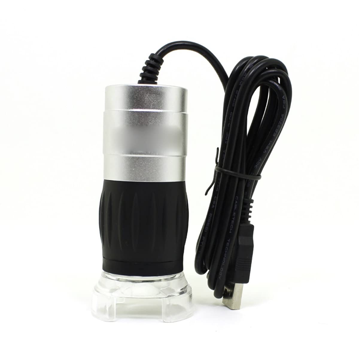Microscopio digitale compatto USB 2.1MP con zoom 40x-200x e LED