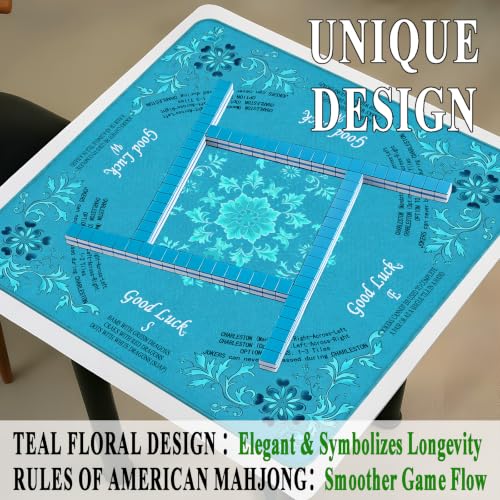 Alfombrilla Mahjong 33.1 x 33.1 in, Terciopelo 3 mm miniatura 4
