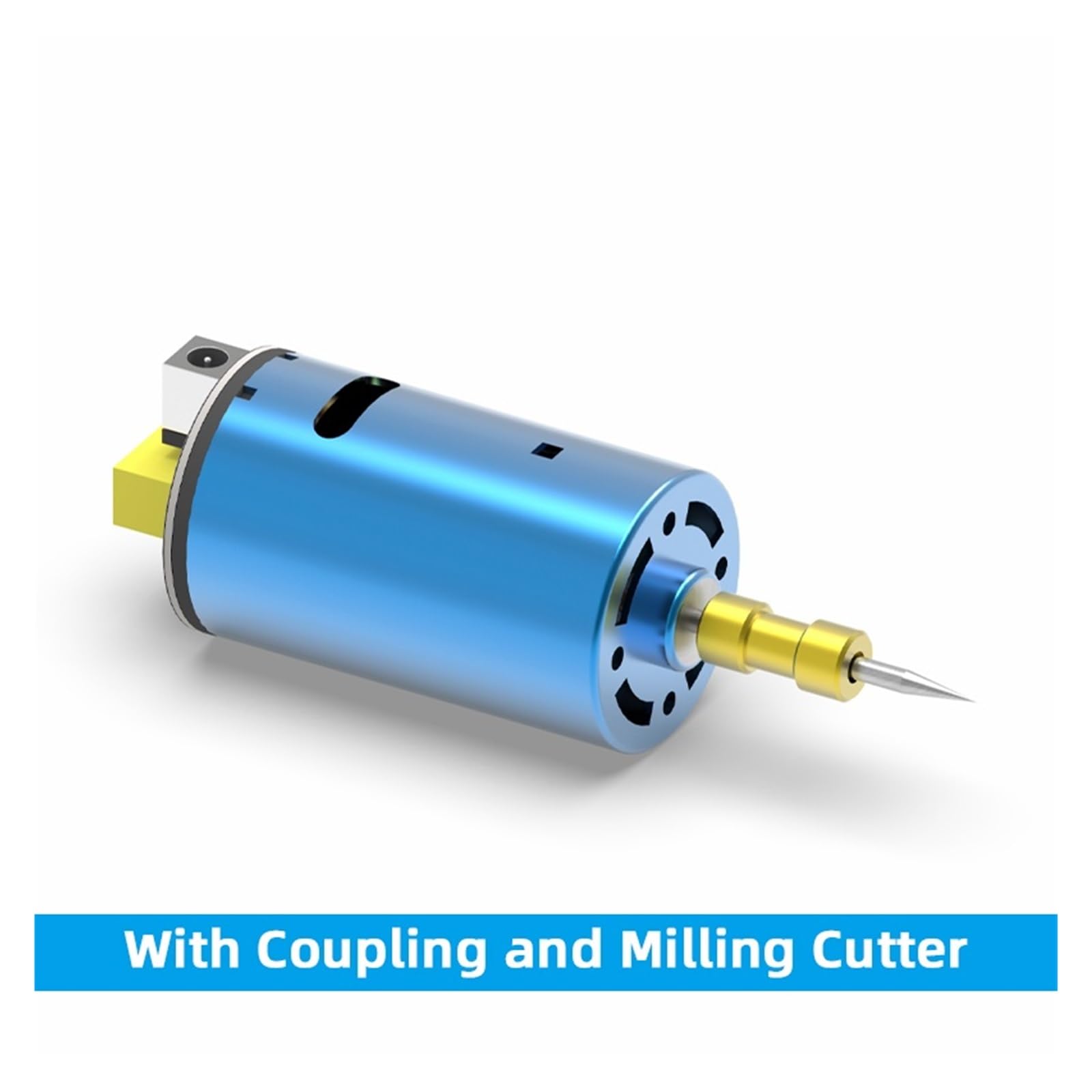 555 Parti di Ricambio del Motore Mandrino 12V for Macchina for Incidere CNC Precisione Efficienza(with Milling Cutter)