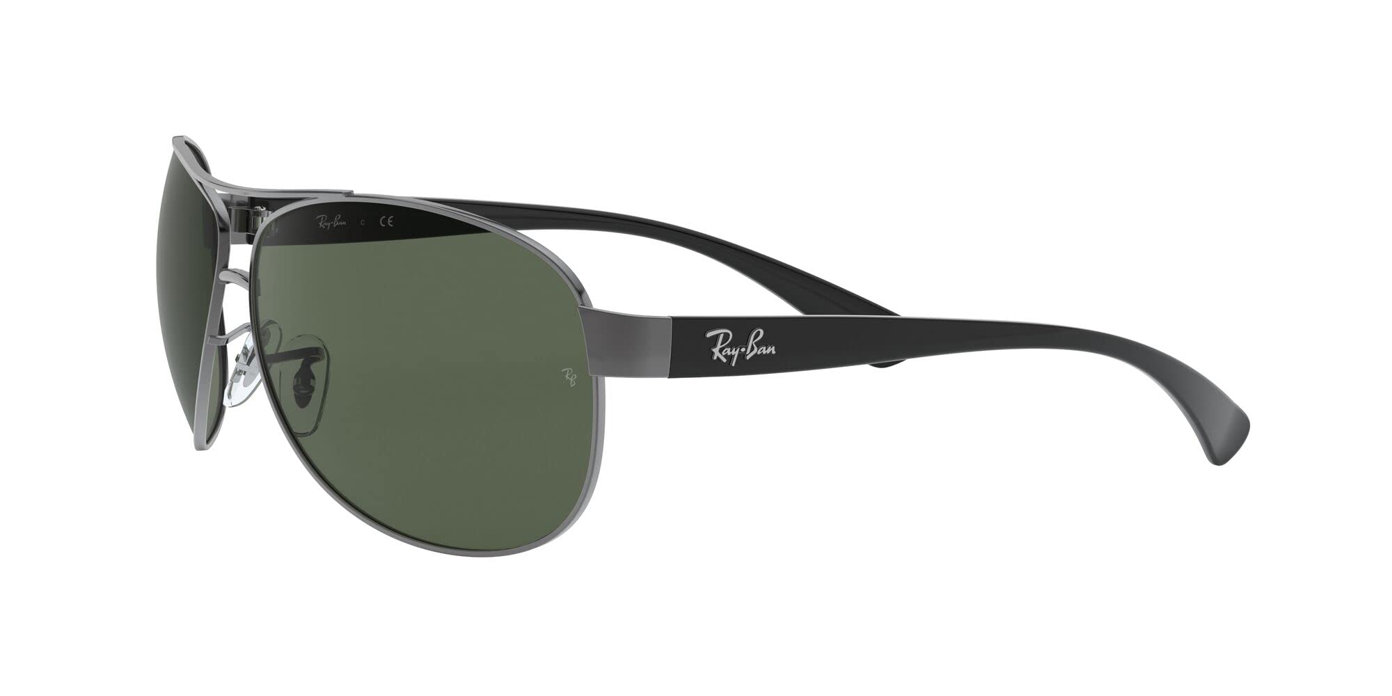 Ray-Ban Aviator Occhiali da Sole, Grigio (Gunmetal), 63 Uomo