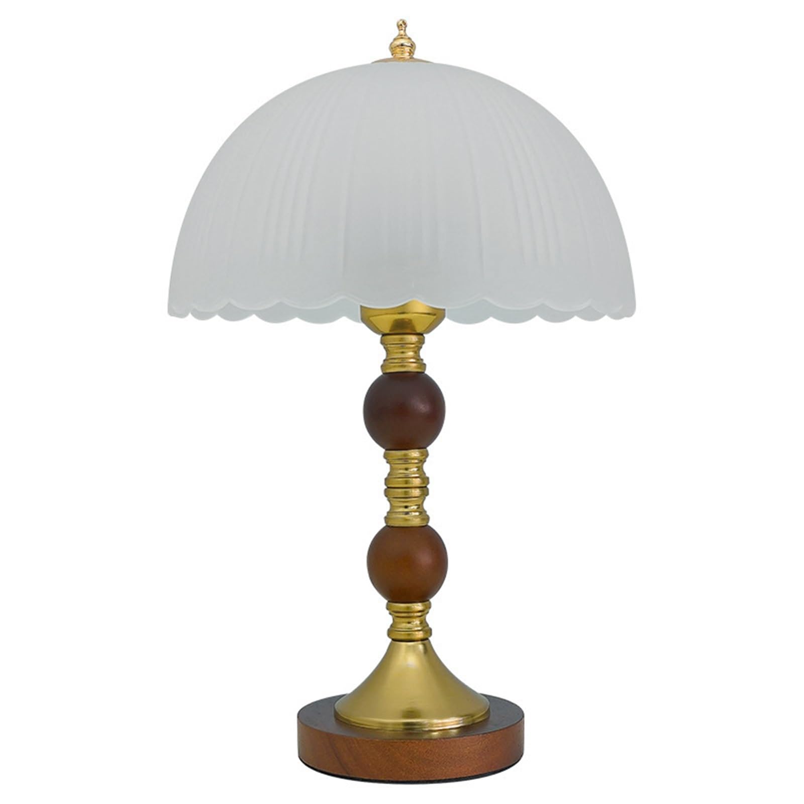 Hhmmei2024-23 Table Lamps Wooden Table Lamp Bedside Bedroom Decoration Vintage Glass