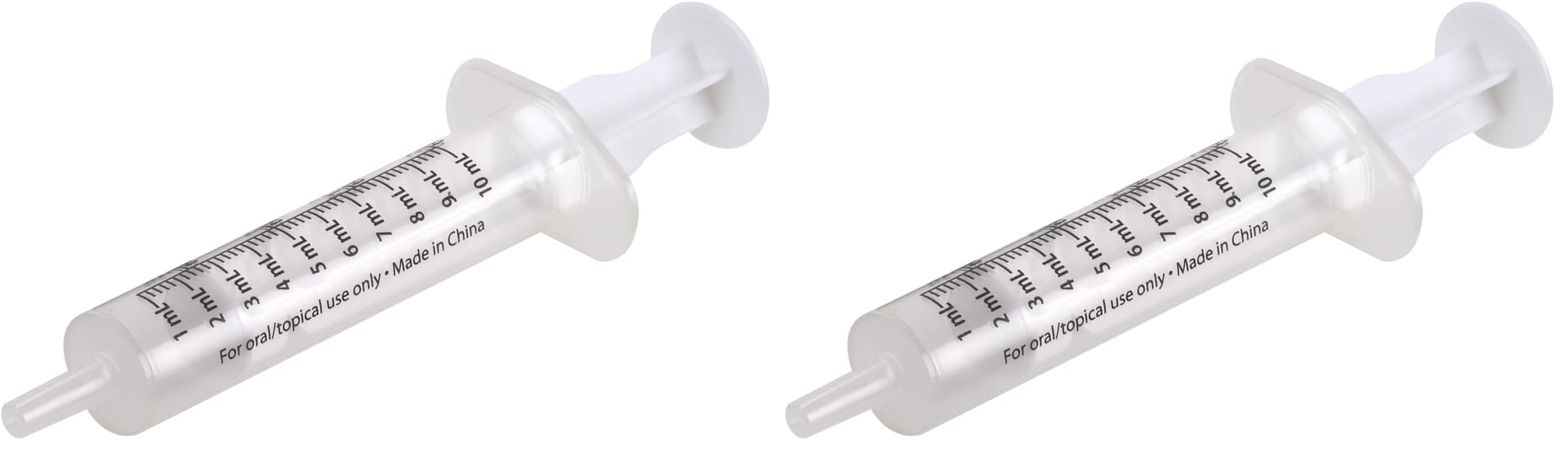 Acu-Life Kids &amp; Baby Oral Dosage Syringe &amp; Dispenser, Transparent, Easy to Use and Reusable, 2 TSP (10 ml) Capacity (Pack of 2)