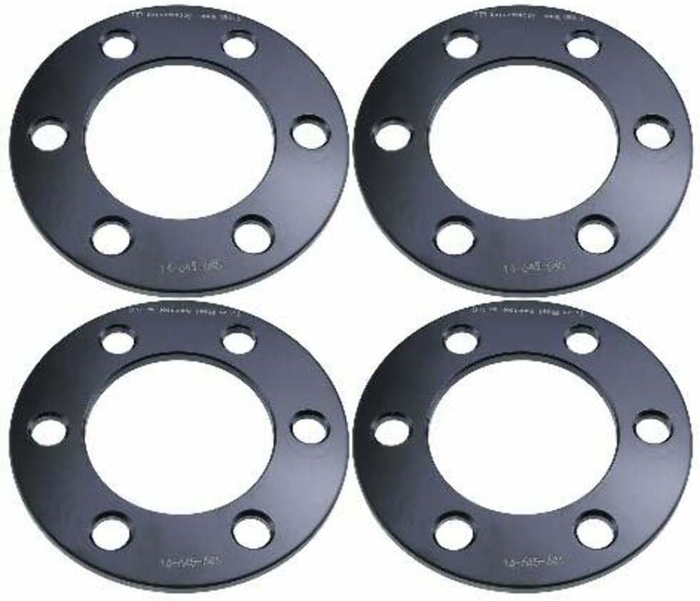 1/4" 6x4.5 Wheel Spacers - Wider Stance, Increased Clearance, Fits Nissan Trucks Frontier Pathfinder Xterra - 1/4 Inch, 6x114.3 - Set of 4 - Black