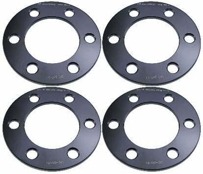 1/4" 6x4.5 Wheel Spacers - Wider Stance, Increased Clearance, Fits Nissan Trucks Frontier Pathfinder Xterra - 1/4 Inch, 6x114.3 - Set of 4 - Black