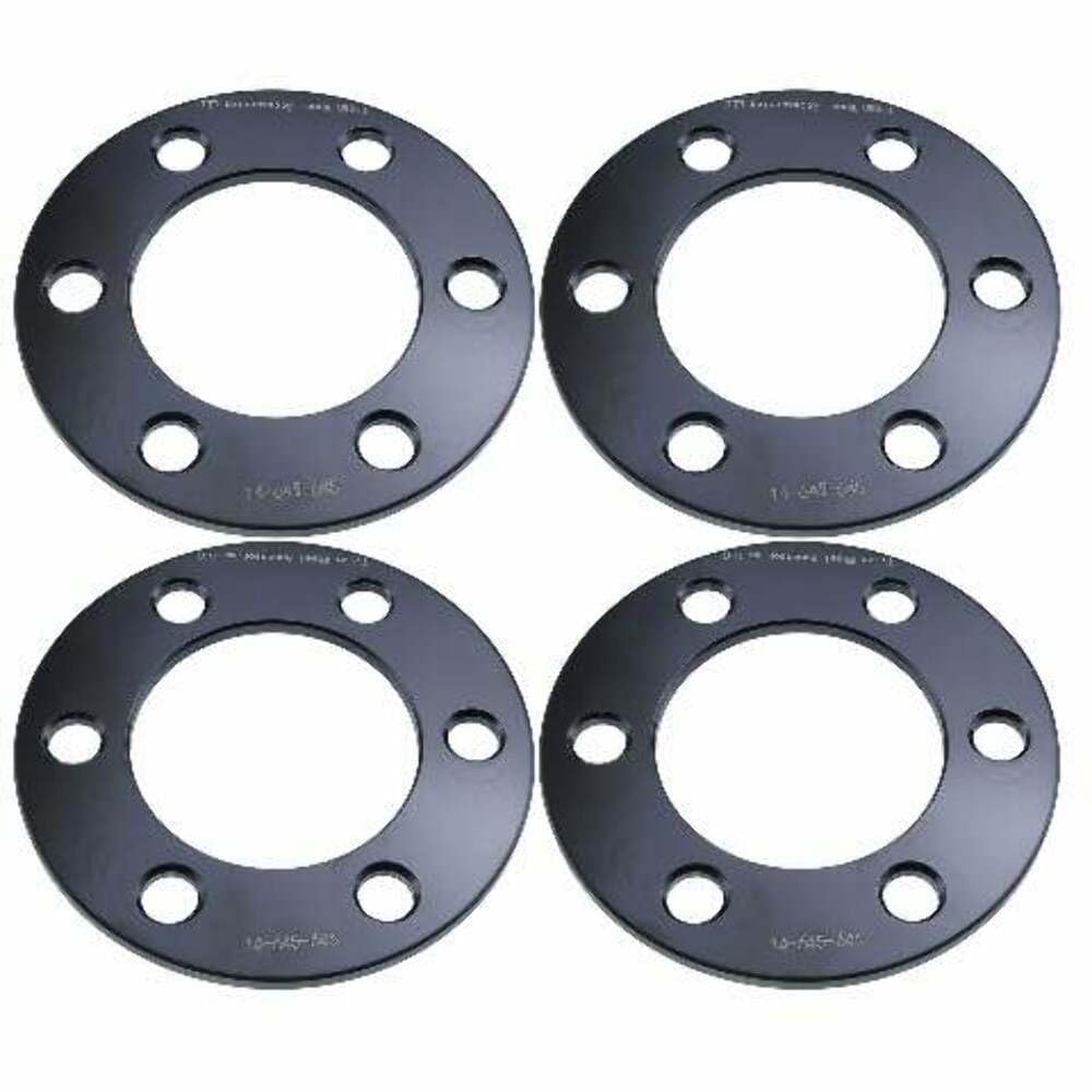 1/4" 6x4.5 Wheel Spacers - Wider Stance, Increased Clearance, Fits Nissan Trucks Frontier Pathfinder Xterra - 1/4 Inch, 6x114.3 - Set of 4 - Black