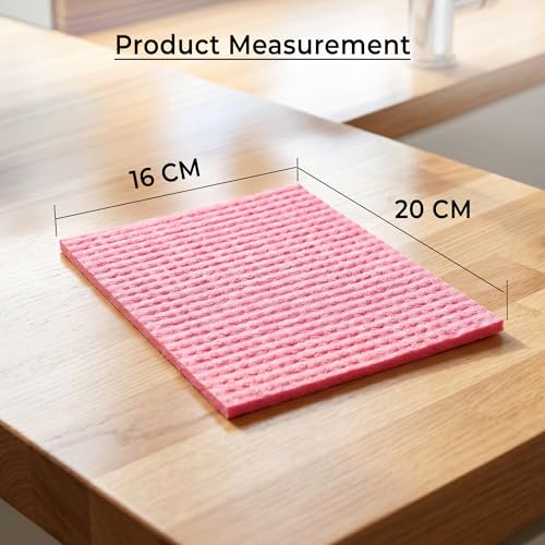 Image of Cutting EDGE Car & Bike Cleaning Sponge Set of 5, Reusable Absorbent Scratch Free Sponge for Car Wash & Detailing (Multicolor)