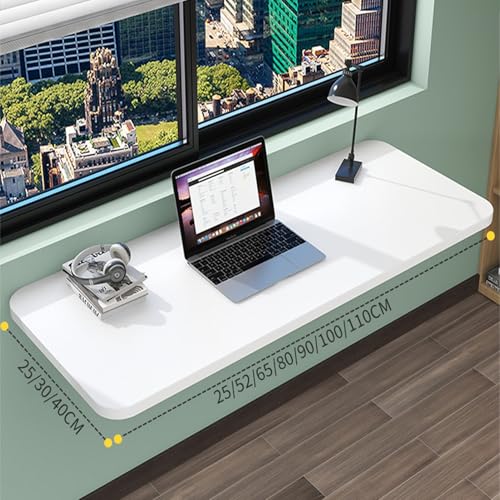 Wandmontierter Klapptisch – Platzsparender faltbarer Wäschetisch & Werkbank für kleine Bereiche – ideal für Büroküche und Computergebrauch (52 x 25 cm)