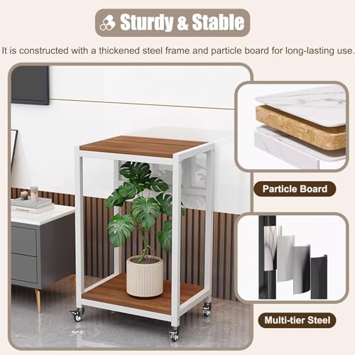 Soporte de tanque de tortuga rodante, estante de cultivo de grano de madera resistente para plantas acuáticas y macetas de exhibición, estante de esquina que ahorra espacio para el hogar y la oficina