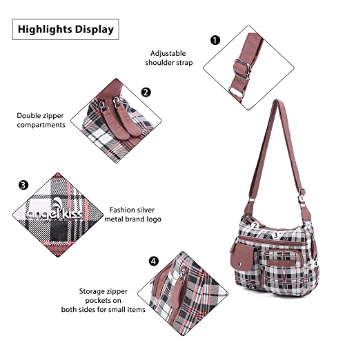 Image of Angel Kiss Crossbody Bags for Women, Ladies Shoulder Handbags and Purses Medium Faux Leather Pocketbooks | Ladies