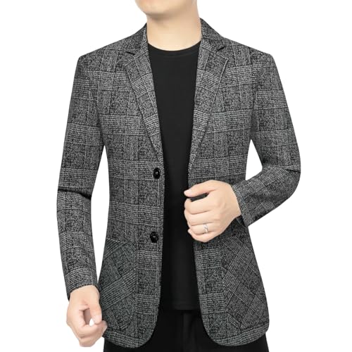 Blazer léger homme coupe ajustée pour le printemps et l'automne