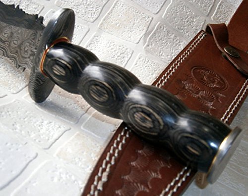 DG-56 Damascus Steel 15 Inches Dagger Knife – Stunning Colored Wood Handle