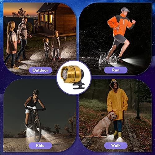 Luz de LED para sapatos com luz IPX5, 2 peças, liga de alumínio, crocodilo, faróis portáteis e duráv