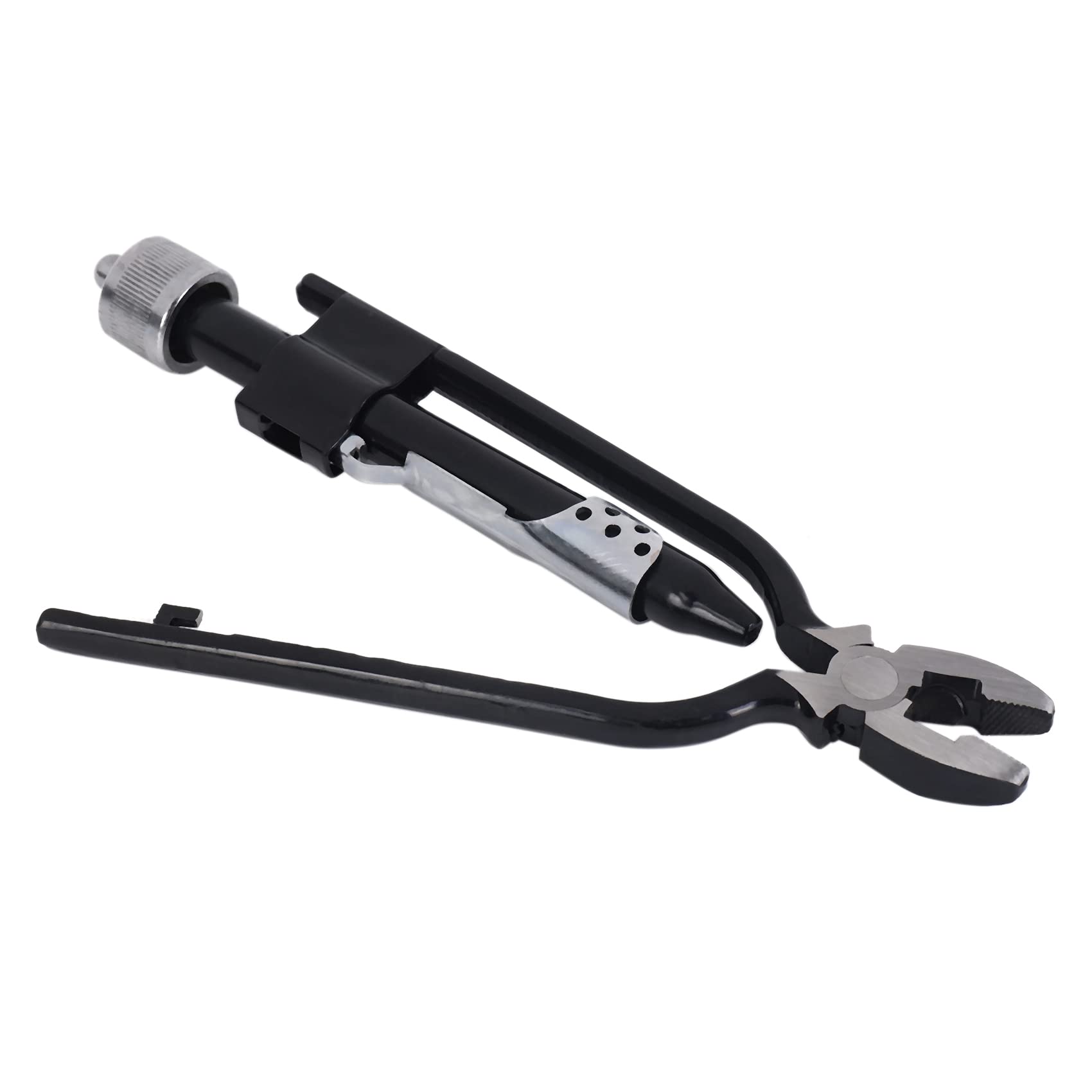 Tuabyem 6 inch Wire Twisting Plier Lock Twist Twister with A Spring Return Heavy Duty Jaws, Black - Image 2