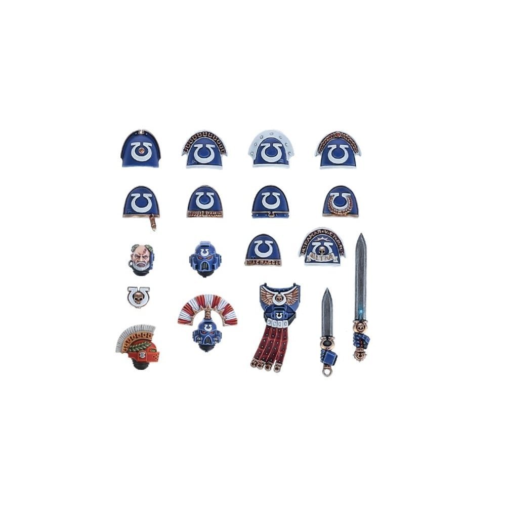 Games Workshop Ultramarines Upgrades Tabletop & Miniature Gaming, Black - Upgrades, Supplemental Game Pieces, Adult, Sprue(s) of Ultramarines Upgrade Components