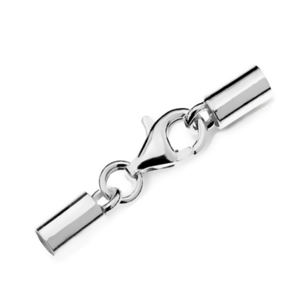 Catena Di Estensione Con Moschettone In Argento 925 - 5 Cm Per Bracciali Fai Da Te - Foto 3