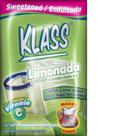 KlassAguas Frescas Lemonade Flavored Drink Mix (Pack of 4)