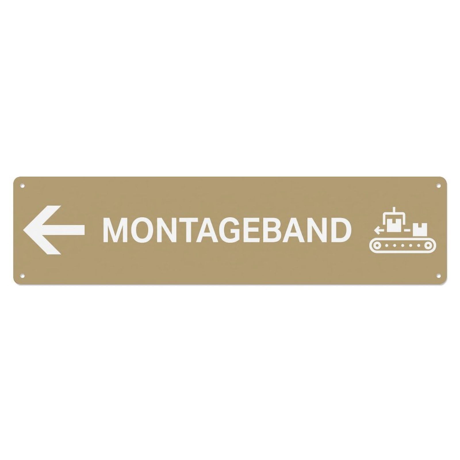 Olhnbad 4X16inch(10X40cm) Montageband Left Arrow Locator Metal Tin Sign