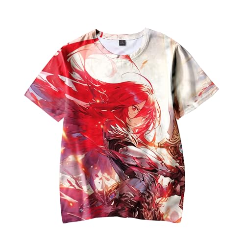 Anjinguang FAIRY TAIL T-shirt Erza Scarlet Natsu Dragneel Lucy Heartfilia Anime D'été Cosplay Manches Courtes Col Rond Dessin Animé Mode Casual Sport Top Hommes...