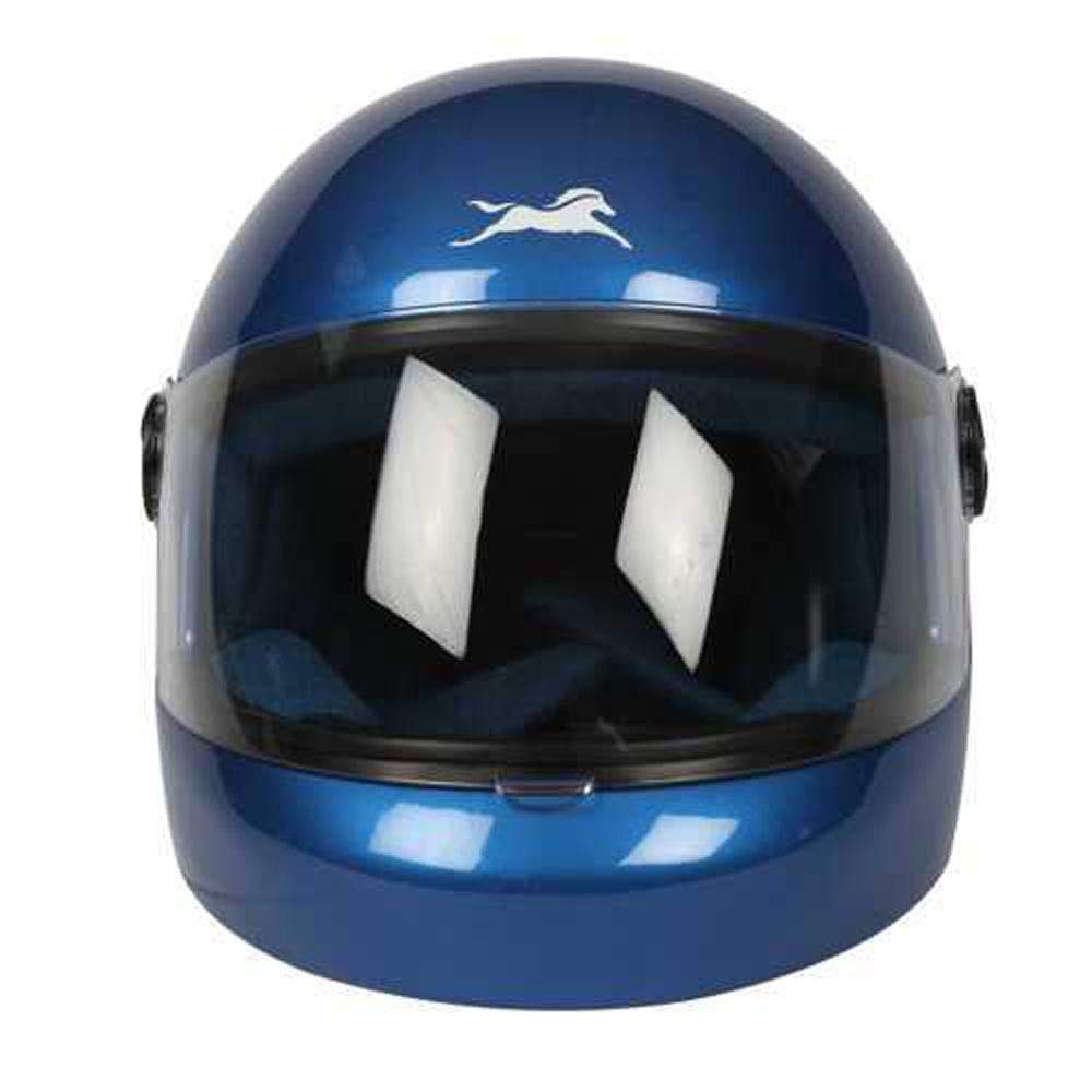 TVS Full Face Helmet for Men and Women, ISI DOT Certified, Clear Visor, Blue, Size L, Motorbike Helmet-image-24