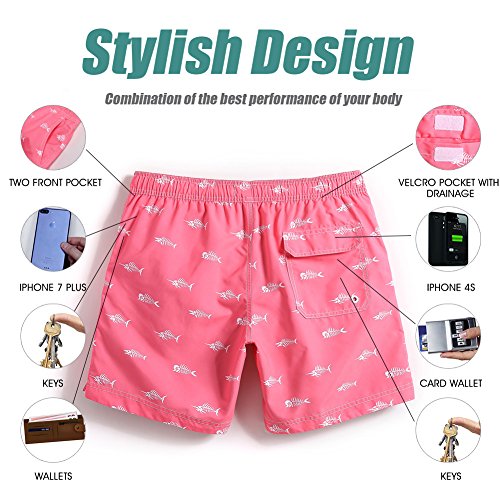Image of maamgic Mens Slim Fit Swim Shorts Swim Trunks 7 inch Quick Dry Mens Bathing Suits with Mesh Lining