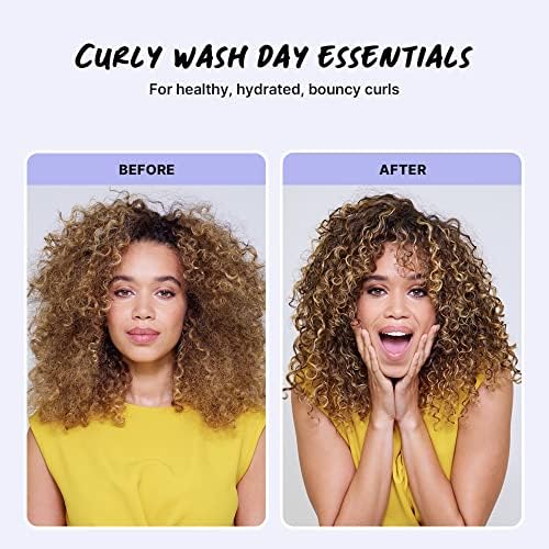 Miniatura 3 de COLOR WOW Cleanse & Quench Wash Day Duo para cabello rizado, con champú 100% limpio con gancho con tecnología de bloqueo de raíces y acondicionador
