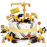 🚧DESIGN ADAPTÉ AUX ENFANTS : Les engins de chantier jaunes colorés avec des détails noirs et les panneaux de signalisation réalistes créent une présentation dynamique et attrayante.