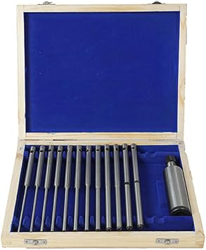 Combo of valve seat grinder stone holder 9/16" inches with 12 pcs Black & Decker pilots sizes from 4mm to 12mm top 0.375" inches
