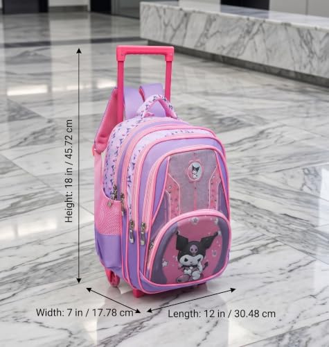 Image of ADSON 3D Embossed School Trolley Bag Large School Bag for Boy Girl, Kids School Bag, Travel Backpack for Girl Boy, Ideal for Children Trolley 16 Inch Water Resistant