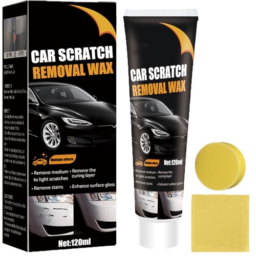 Cera para Reparar Rayones de Auto, Pasta Pulidora 120 ml Kit