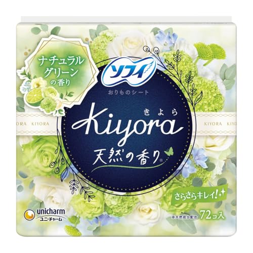 【まとめ買い】ソフィ Kiyora フレグランス フレッシュ 72コ入(unicharm Sofy)×8個