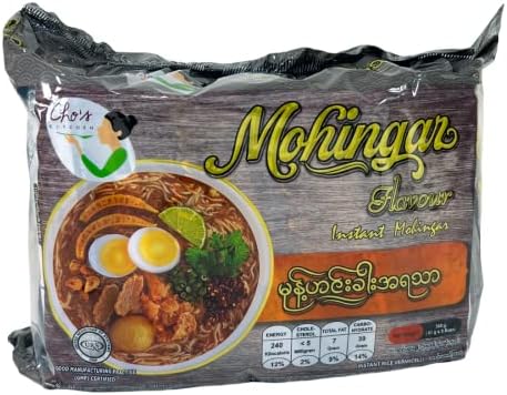 Cho's Kitchen Instant Rice Vermicelli (Myanmar Mohingar Flavor) 2.15oz (61g) x 5 packs ချို အသင့်စားမုန့်ဟင်းခါး