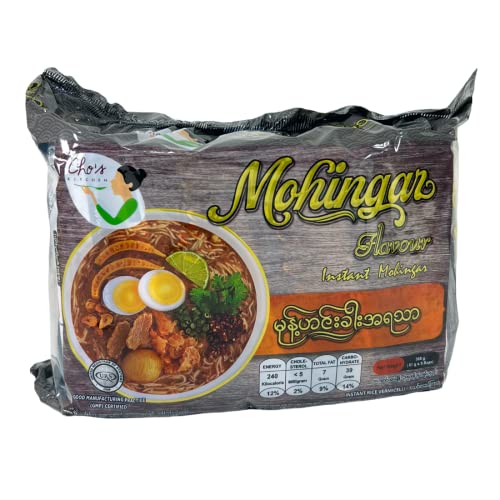 Cho’s Kitchen Instant Rice Vermicelli (Myanmar Mohingar Flavor) 2.15oz (61g) x 5 packs ချို အသင့်စားမုန့်ဟင်းခါး
