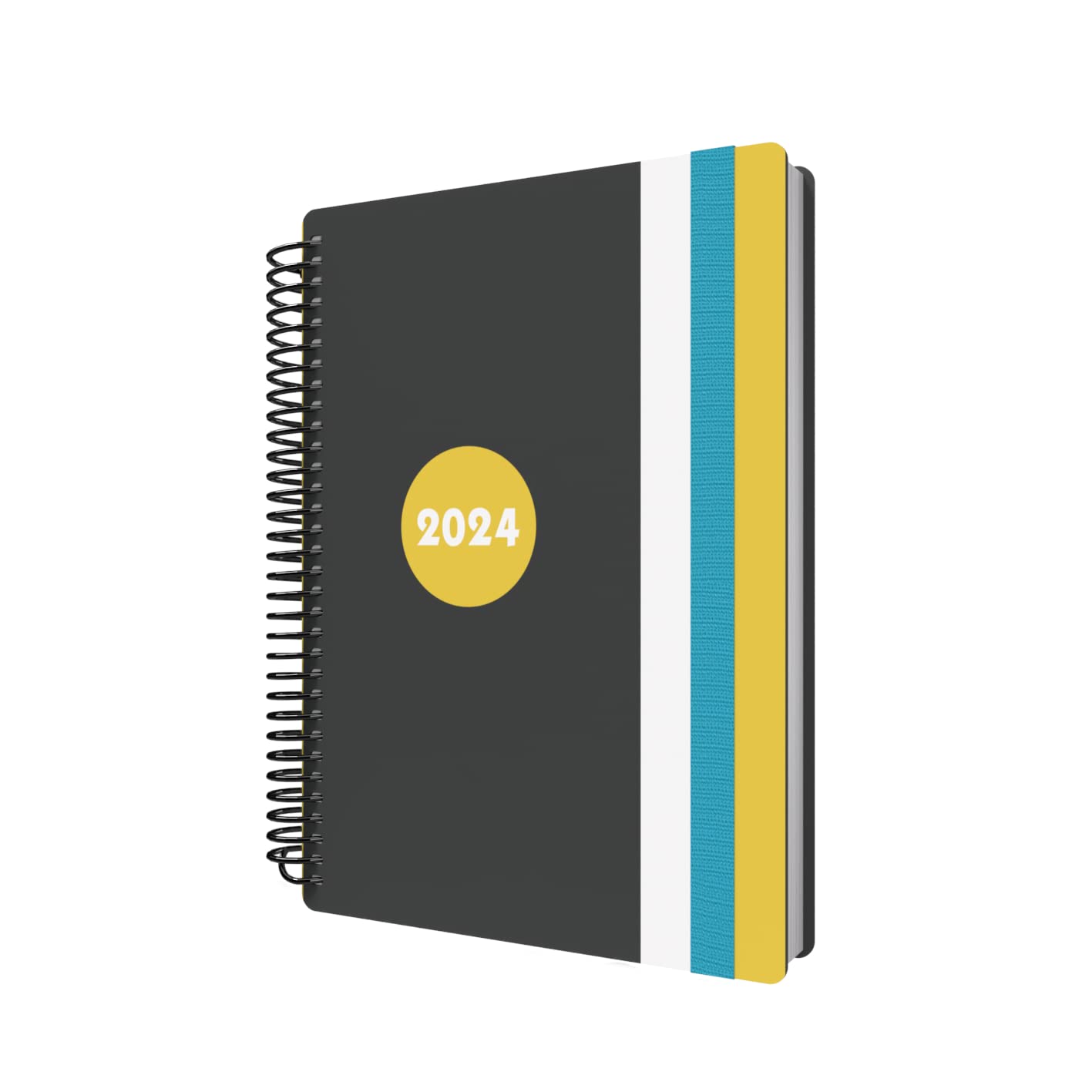 Collins Delta 2024 Diary A5 Day to a Page Diary (with Appointments) - Lifestyle Planner and Organiser for Office, Work, Personal and Home - January to December 2024 Diary - Daily - Yellow - FP51.45-24