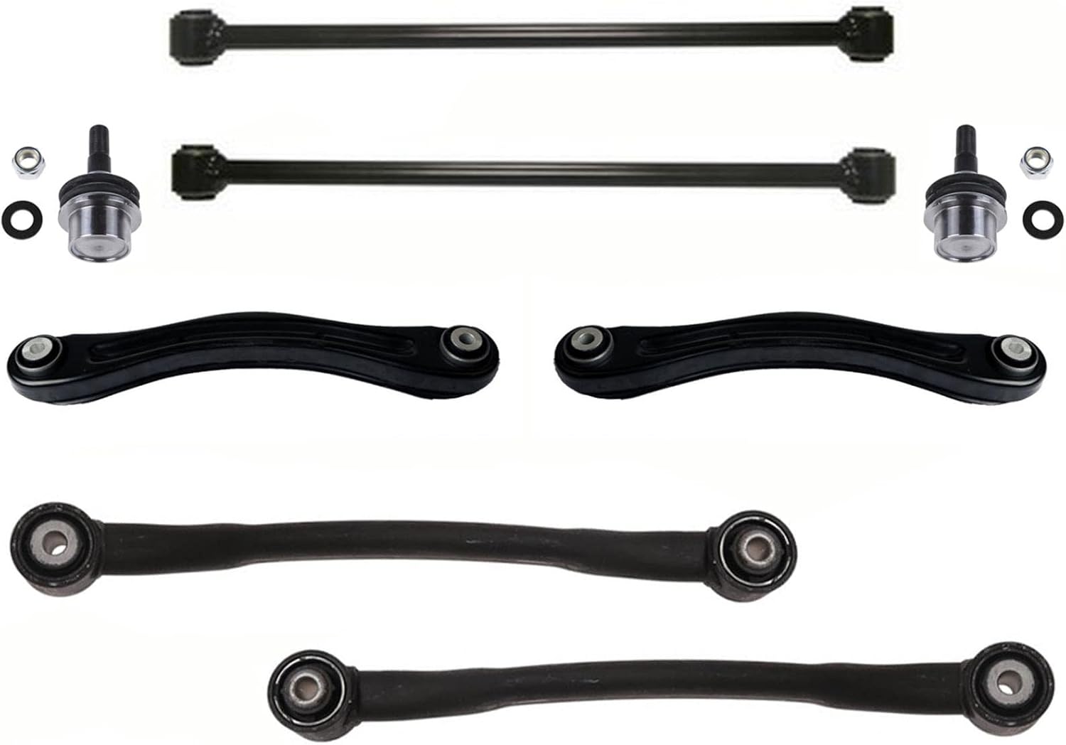 8pc Rear Lateral Control Arms with Bushings Replacement Parts For Jeep Grand Cherokee 2011-2021