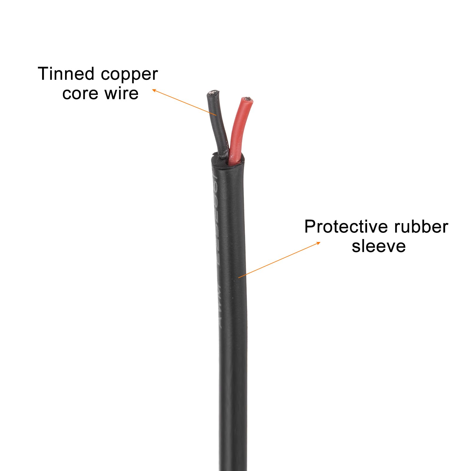 DMiotech 20AWG 20/2 2 Core CNC Wire (50 FT) UL2464 Tinned Copper Core 20 Gauge Cable Speaker Wire Electrical Wire Extension Cord for CNC Router Machine,Electrical Appliance - Image 3