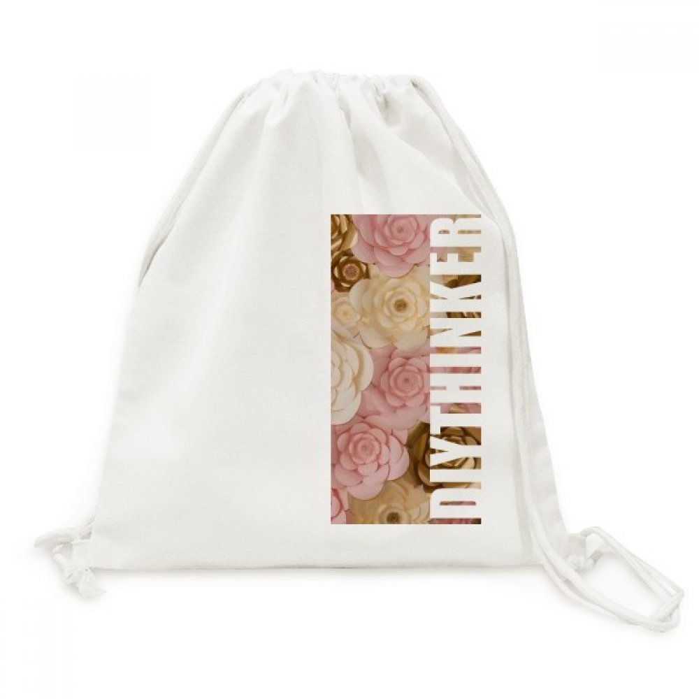 Sac à dos cordon fleurs pour voyager léger sans sac lourd - 5