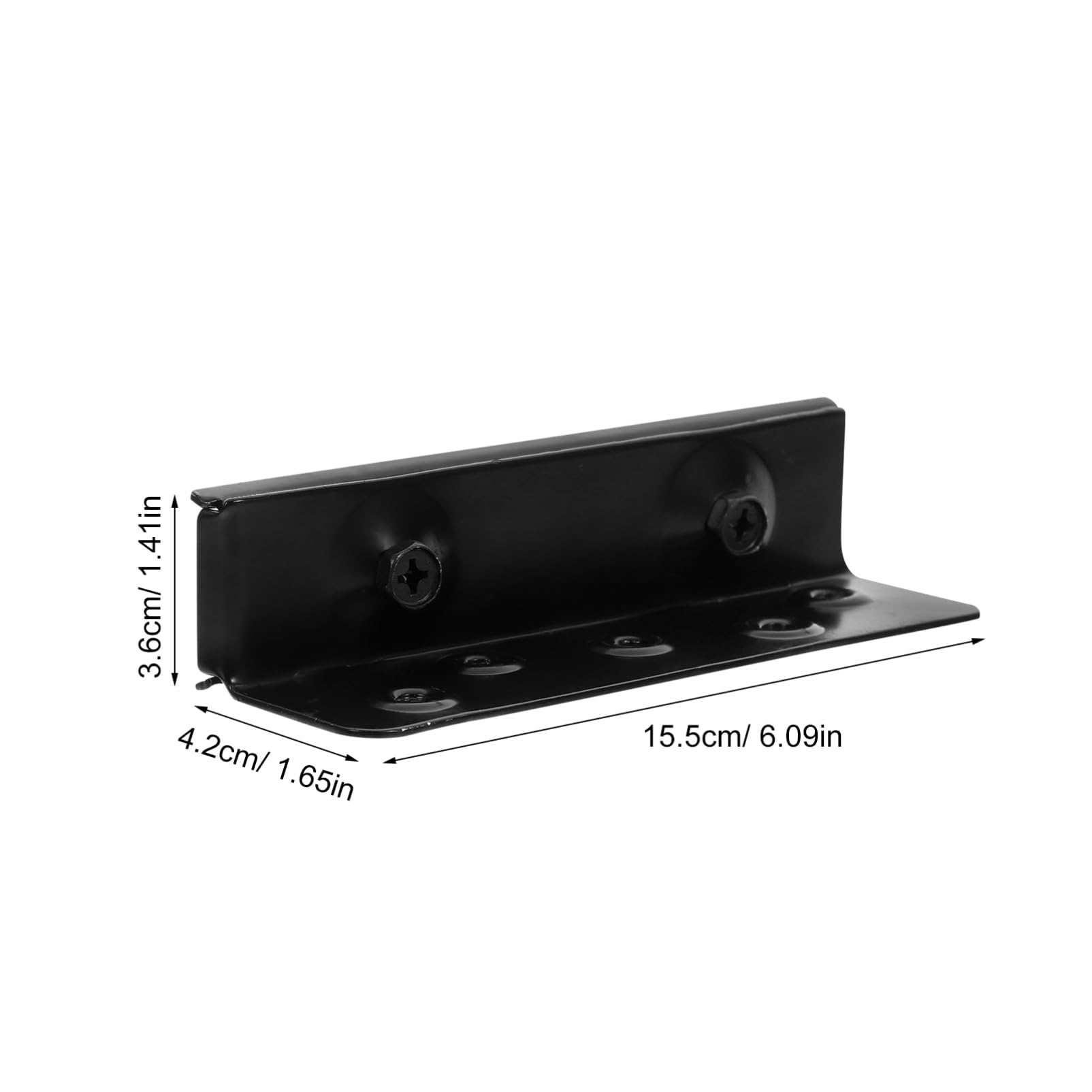 Garneck 1 Set Cerniera del Letto giroletto Regolabile staffe testiera Regolabili sponde del Staffa di Legno a testiera Hardware a Castello a Castello Ferro da Stiro Black