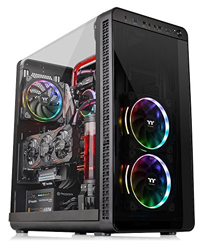 Gabinete Gamer, Thermaltake, CA-1J7-00M1WN-01, Preto