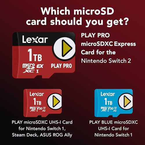 Lexar 256GB Play PRO microSD Expressカード UHS-I C10 U3 V30 (LMSXPS0256G-BNNNU) の商品画像 1