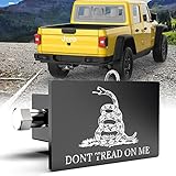 boslla Trailer Hitch Cover, Don't Tread On Me-Metal 2' Inch Tow Rear Receivers Plug Covers Black...