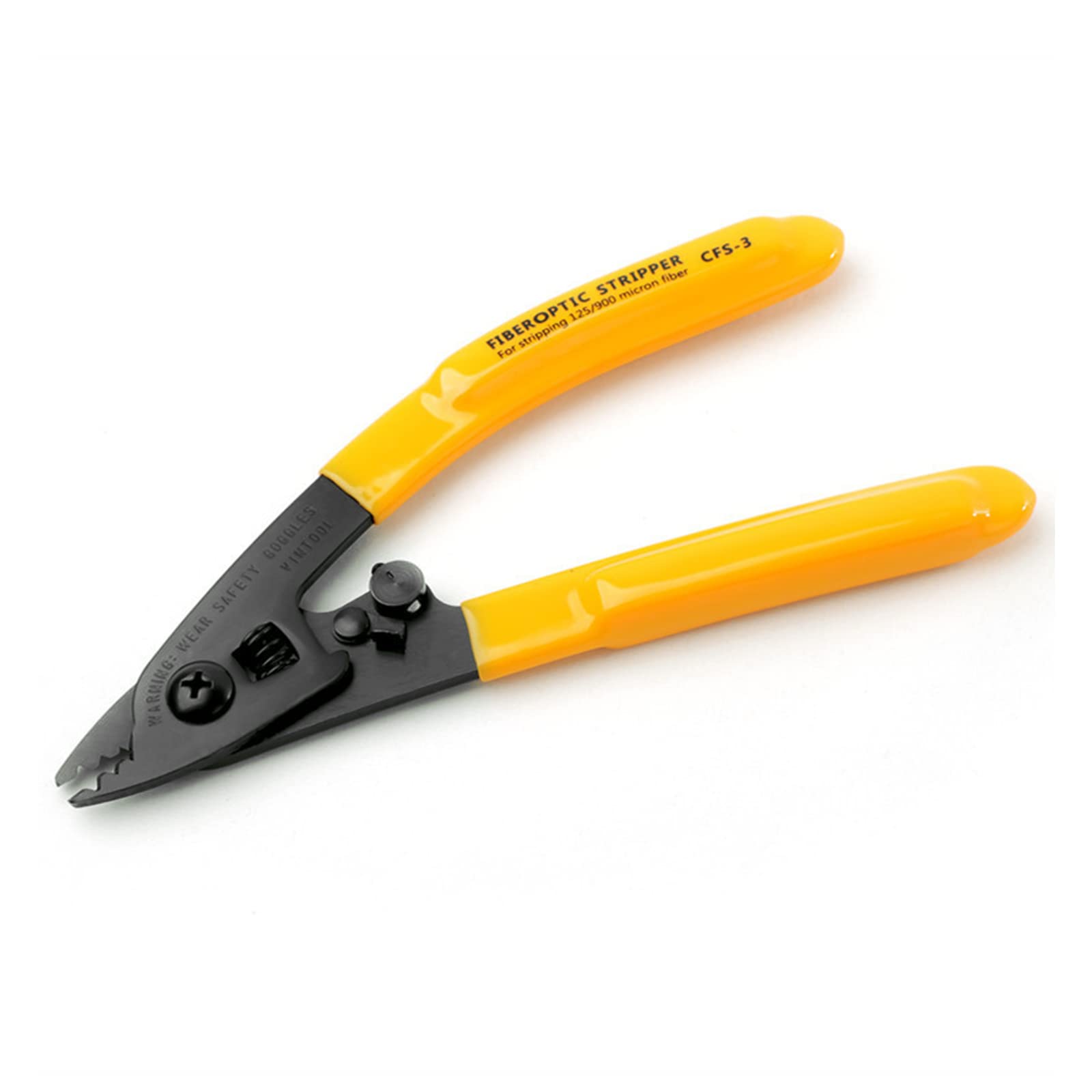 Yellow Fibre Optic Cable Stripper Labor Saving Wire Stripper Steel Hole Pigtail Plier For Electrical And Electronics Repairs